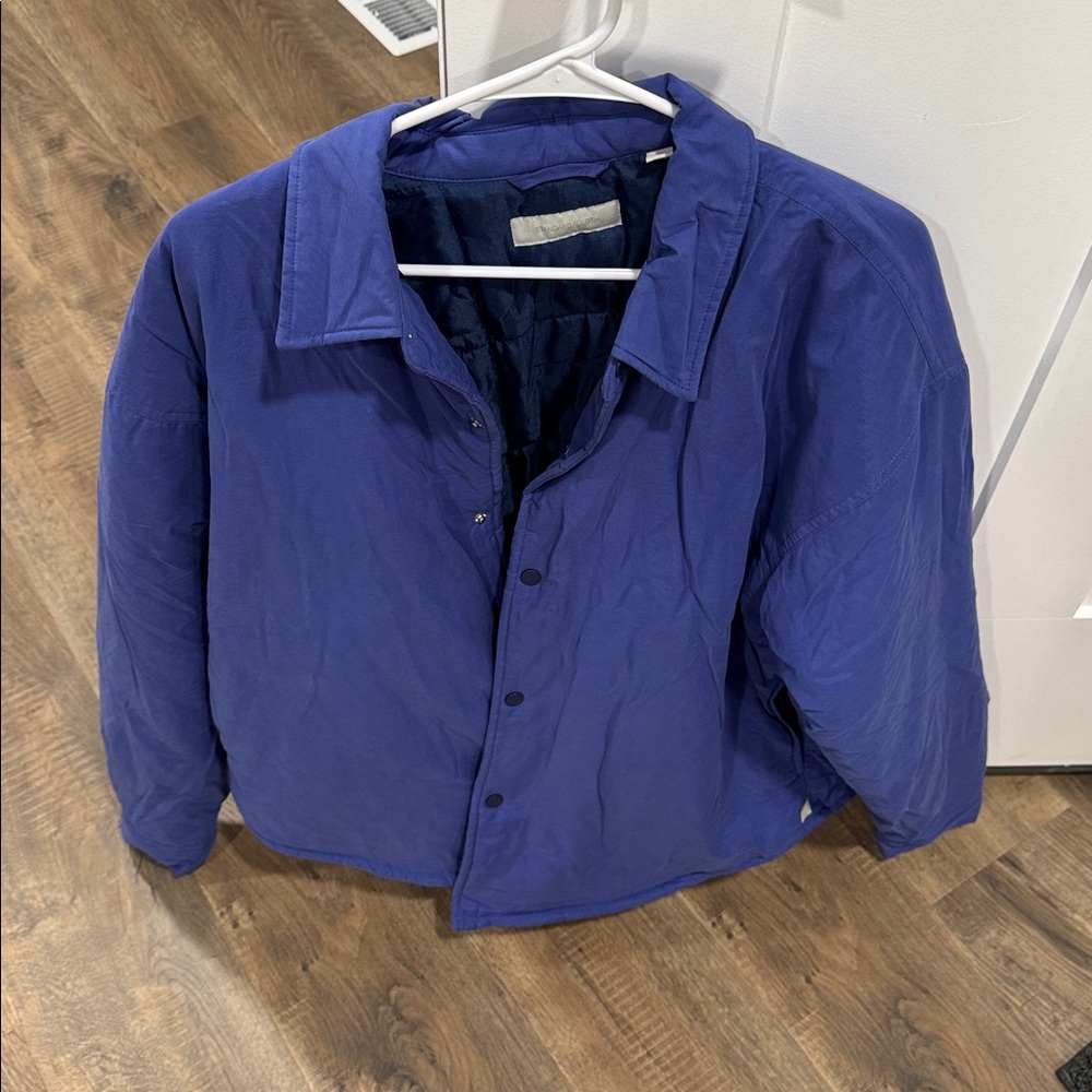 Urban Outfitters Standard Cloth Men's Blue Lightweight Shirt Jacket